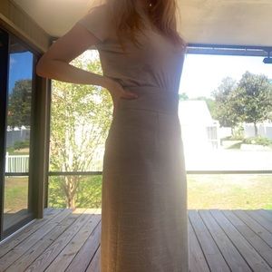 High Waist Neutral Office Skirt